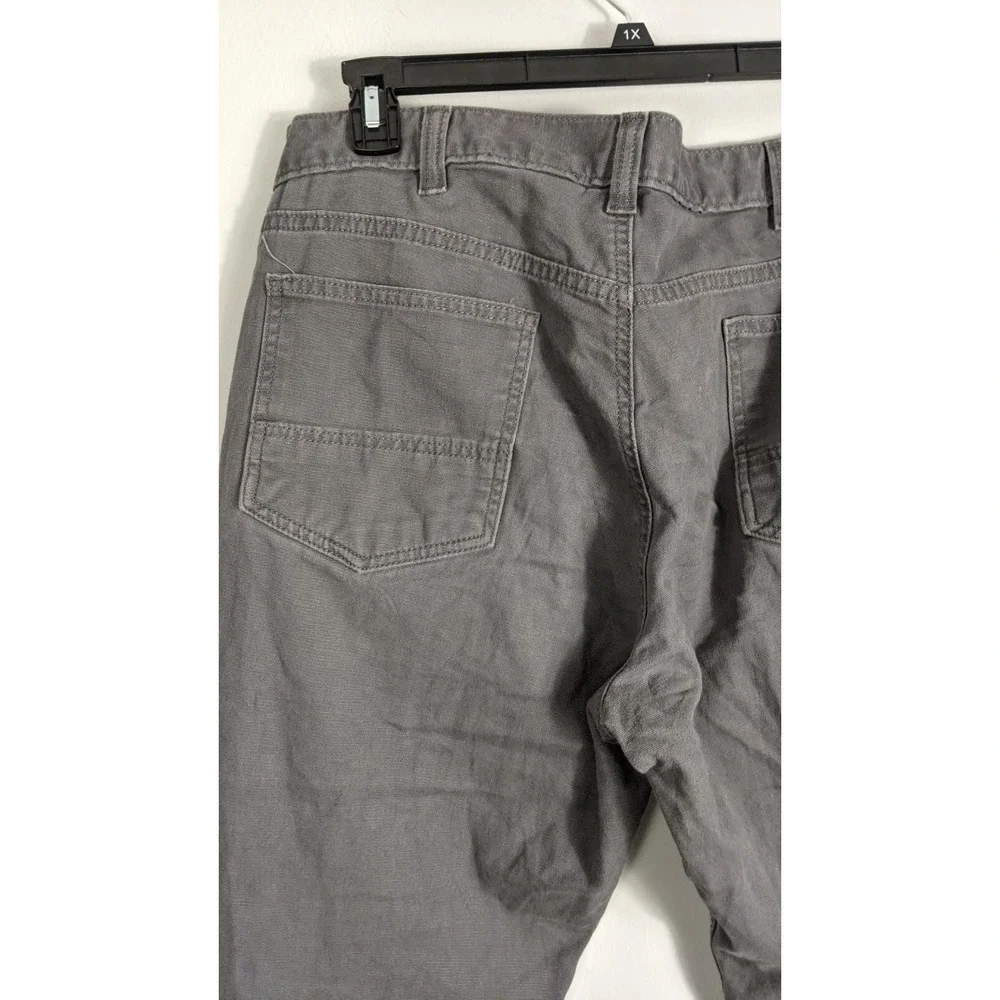 Carhartt Men's Relaxed Fit Rugged Flex Canvas Work‎ Pants Gray Size 38x30